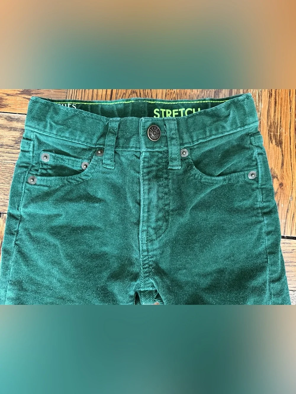 Crewcuts Boys Emerald Green Corduroy Pants 4T